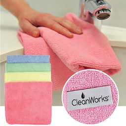 CleanWorks Microfibre Cloths Red (Pack 10)