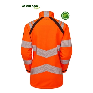 PULSAR LIFE Mens Sustainable High Visibility Softshell Jacket Orange