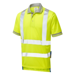 PULSAR PROTECT Short Sleeved High Visibility Polo Shirt Yellow