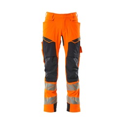 Mascot ACCELERATE Safe Ultimate High Visibility Stretch Trouser Reg Leg Orange 28.5" to 46.5" Waist