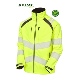 PULSAR LIFE Womens Sustainable High Visibility Softshell Jacket Yellow