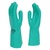 Polyco Nitri-Tech III Flock Lined Nitrile Rubber Glove Green 33CM