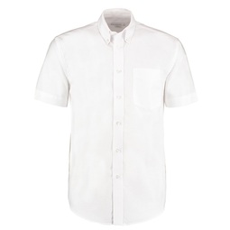 Kustom Kit Mens Short Sleeved Workwear Oxford Shirt White